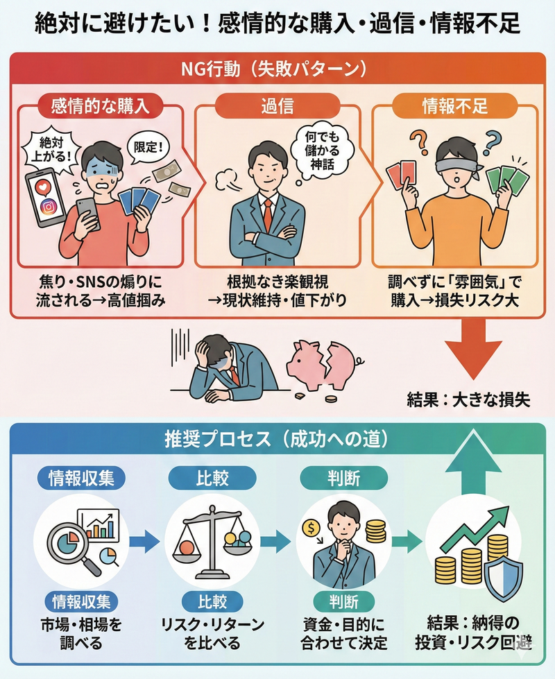 感情的な購入・過信・情報不足