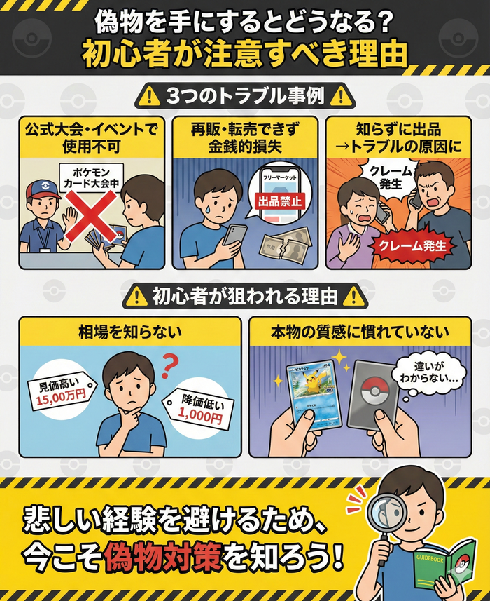 偽物を手にするとどうなる？初心者が注意すべき理由