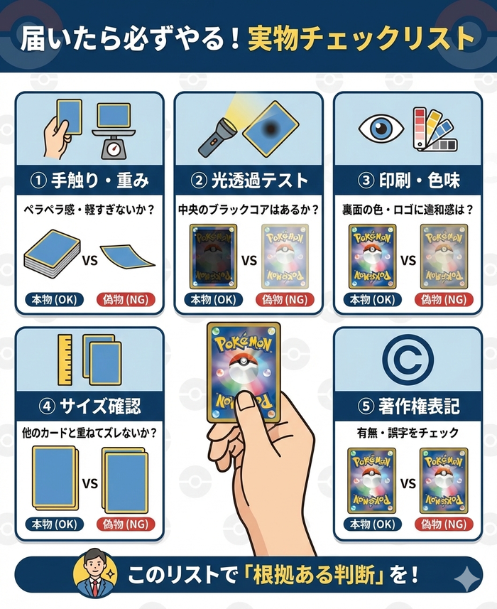 手に取ったあとに確認すること