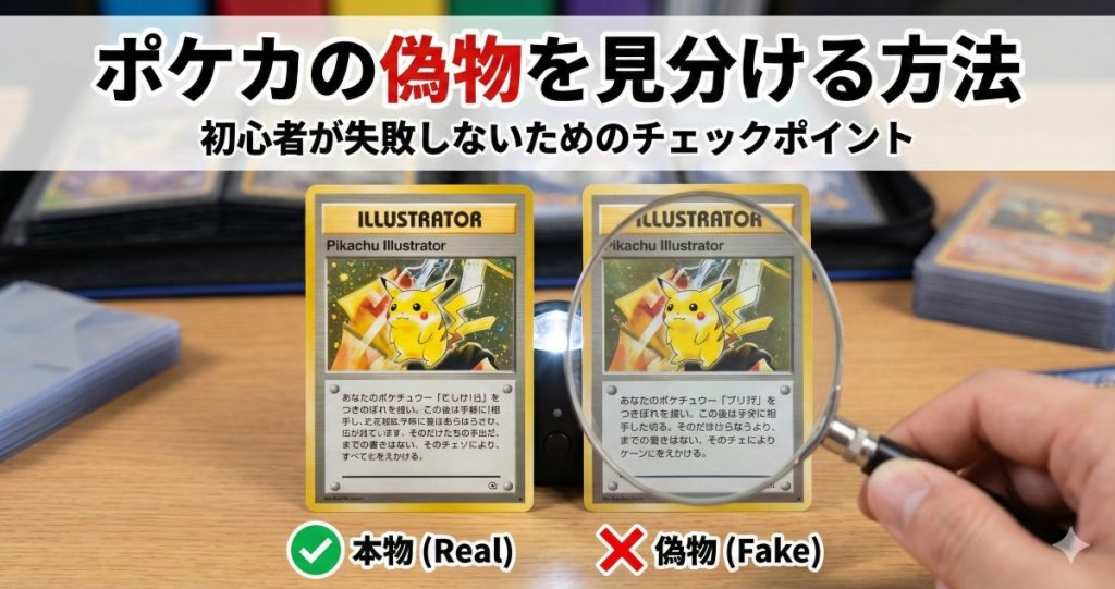 ポケカの偽物を見分ける方法：初心者が失敗しないためのチェックポイントと安全な購入先
