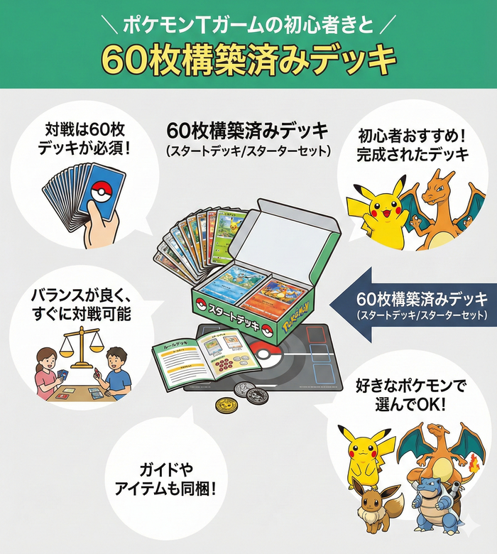 60枚構築済みデッキが初心者におすすめな理由