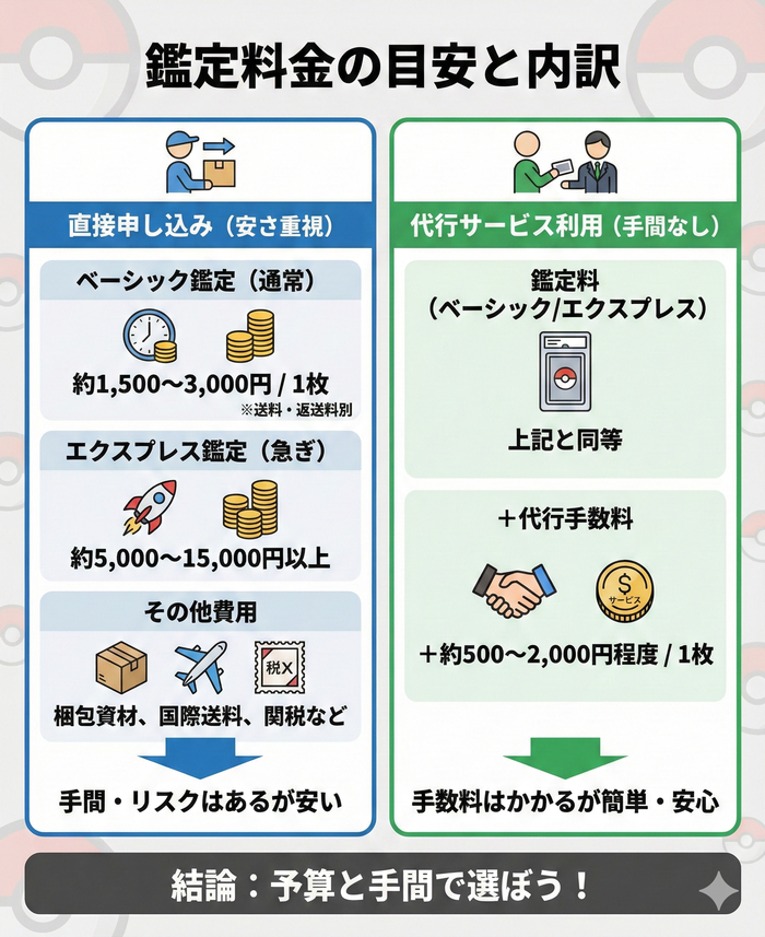 鑑定料金の目安と内訳