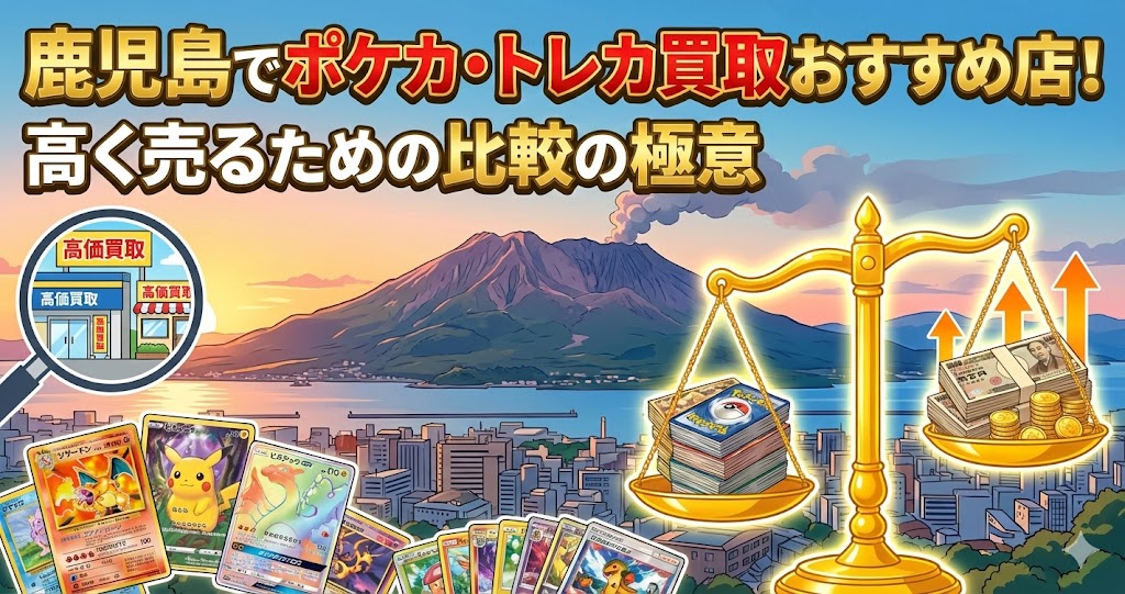 鹿児島でポケカ・トレカ買取おすすめ店8選!高く売るための比較の極意