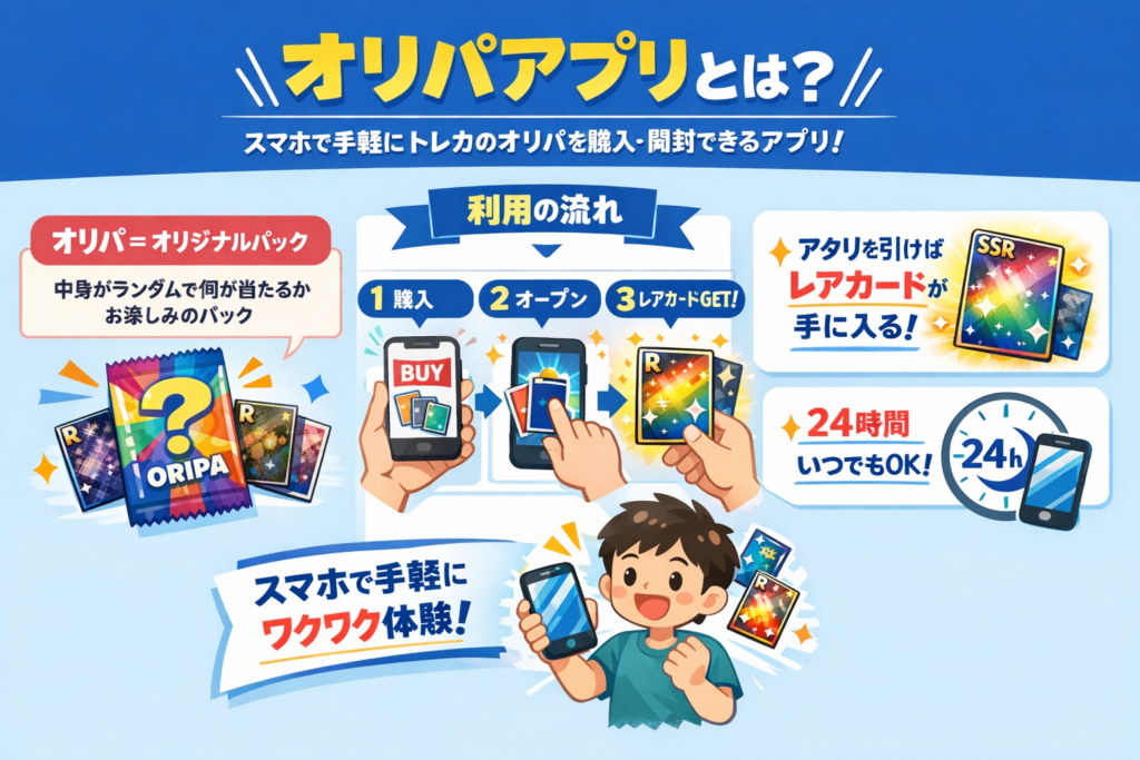 オリパアプリの図解
