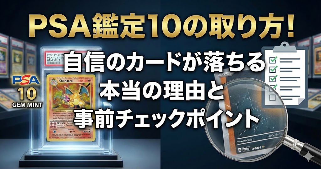 PSA鑑定10の取り方！自信のカードが落ちる本当の理由と事前チェックポイント