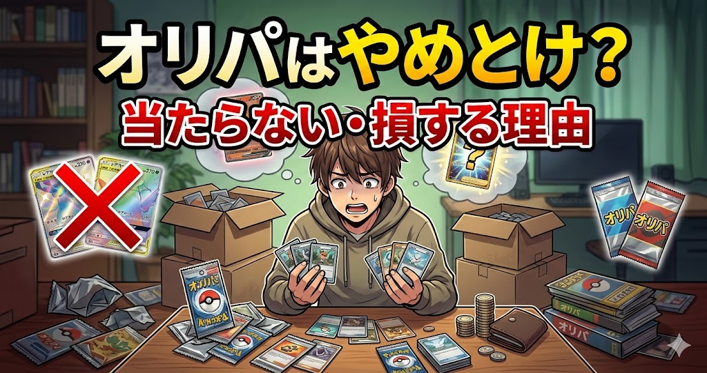オリパはやめとけ？当たらない・損する理由