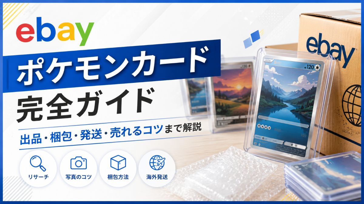 eBayでポケモンカードを海外販売する方法！利益が出るカード・仕入れ・販売手順を完全解説